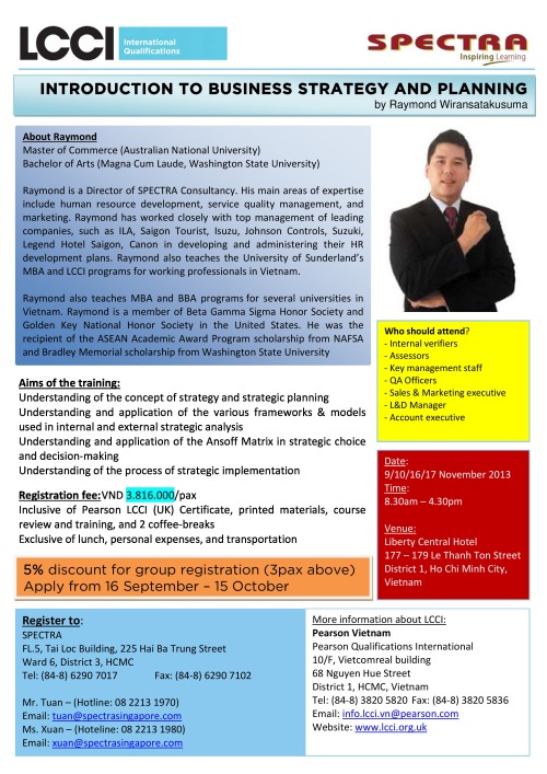 Business Strategy & Planning_Pearson & Spectra